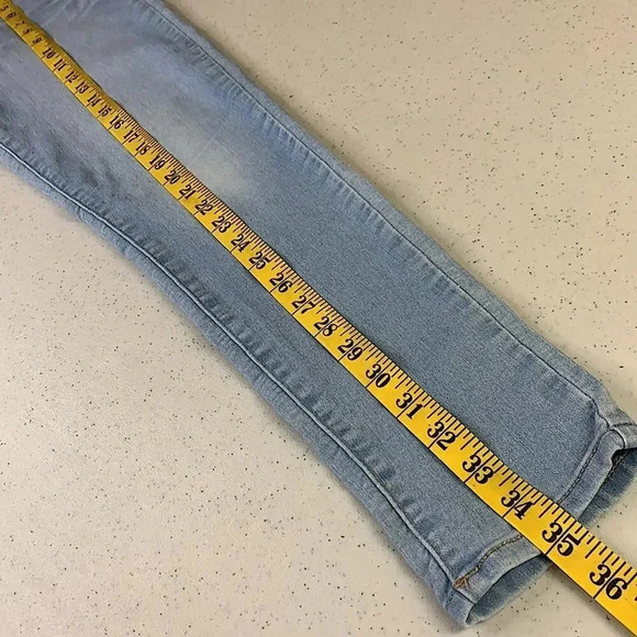 Levi's Stretchy Skinny Legging Blue Jeans Girl Size 16R Pull On - Picture 11 of 14